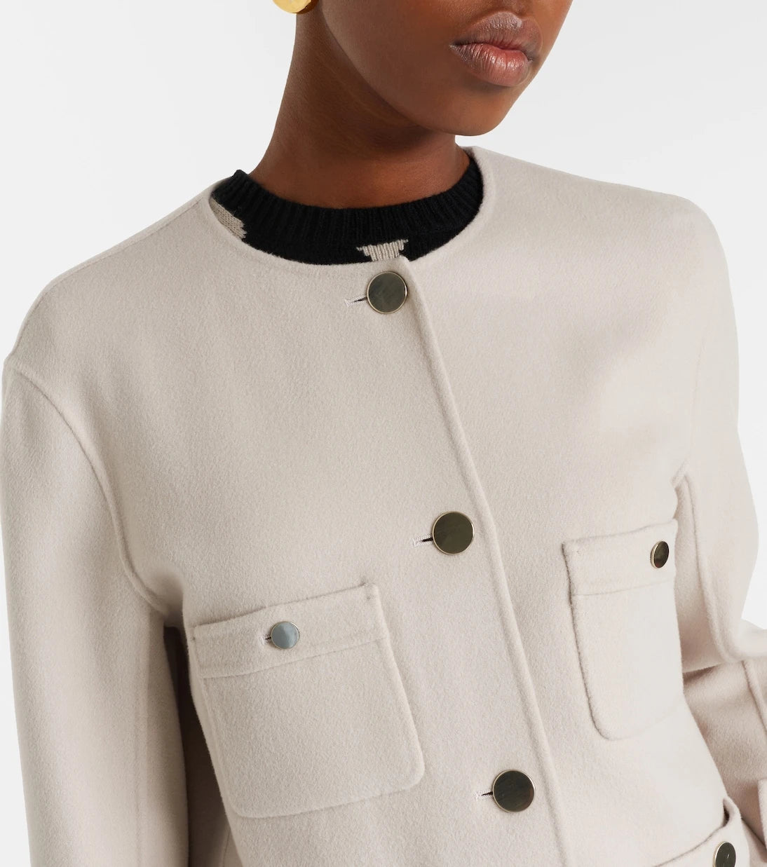 'S Max Mara - جاكيت ألبا من صوف فيرجن