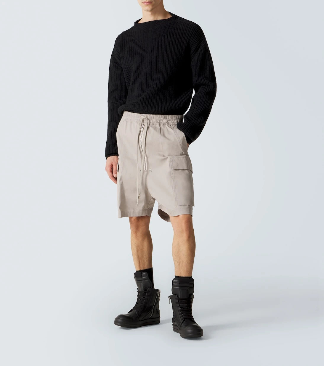 Rick Owens - Geobasket leather high-top sneakers