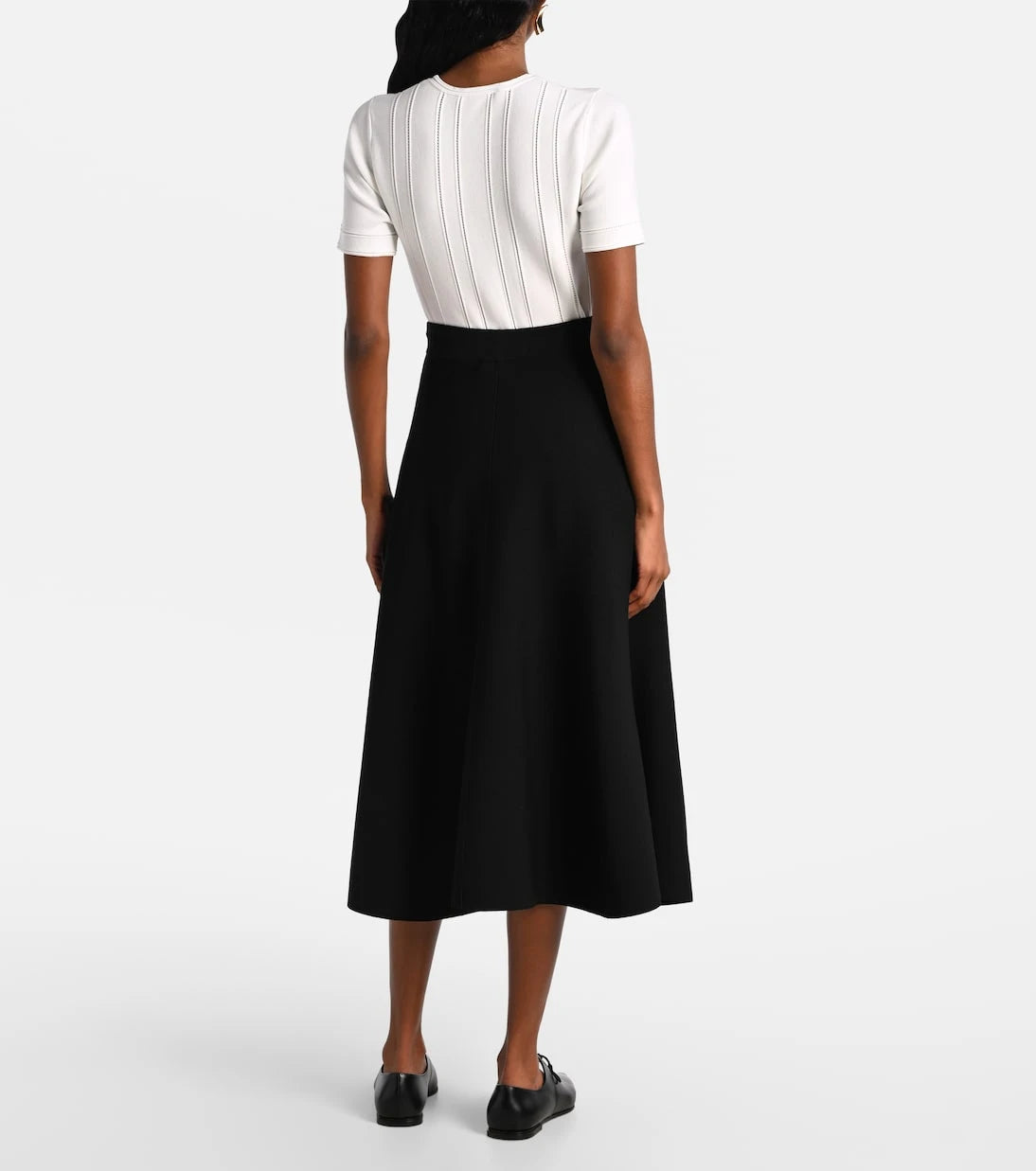 Max Mara - Lazio pleated crêpe midi skirt