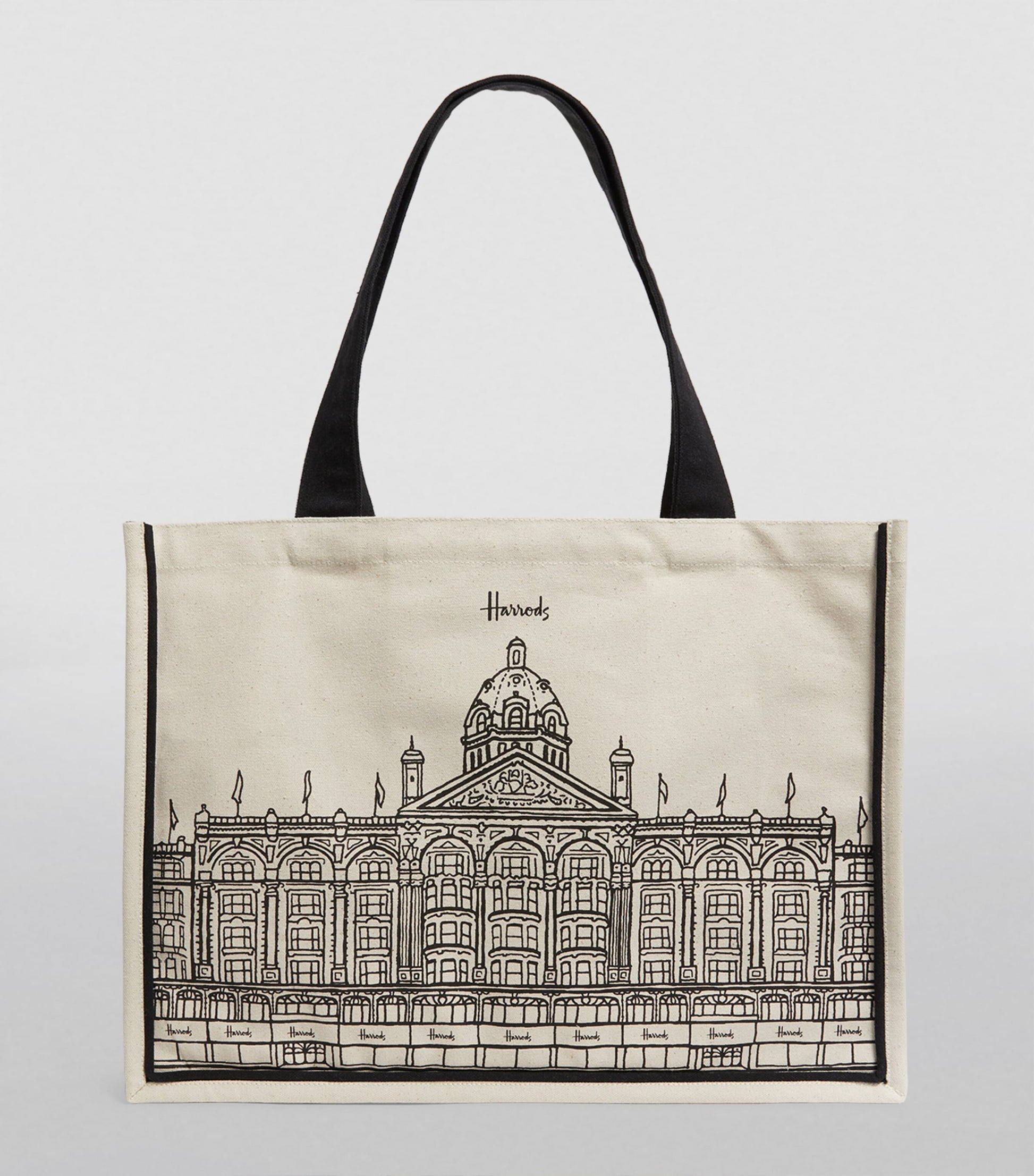Large Harrods Outline Tote Bag