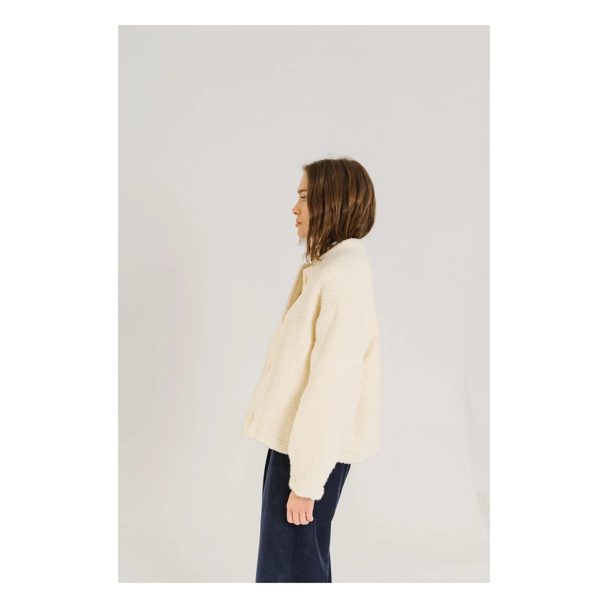 Sacrécoeur - Jay Bouclette Virgin Wool Jacket | White