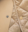 Weekend Max Mara Beige Wool-Blend Quilted Dolman Coat