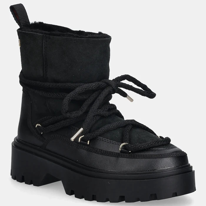 Tommy Hilfiger REAL SHEARLING LACEUP Kar Botu