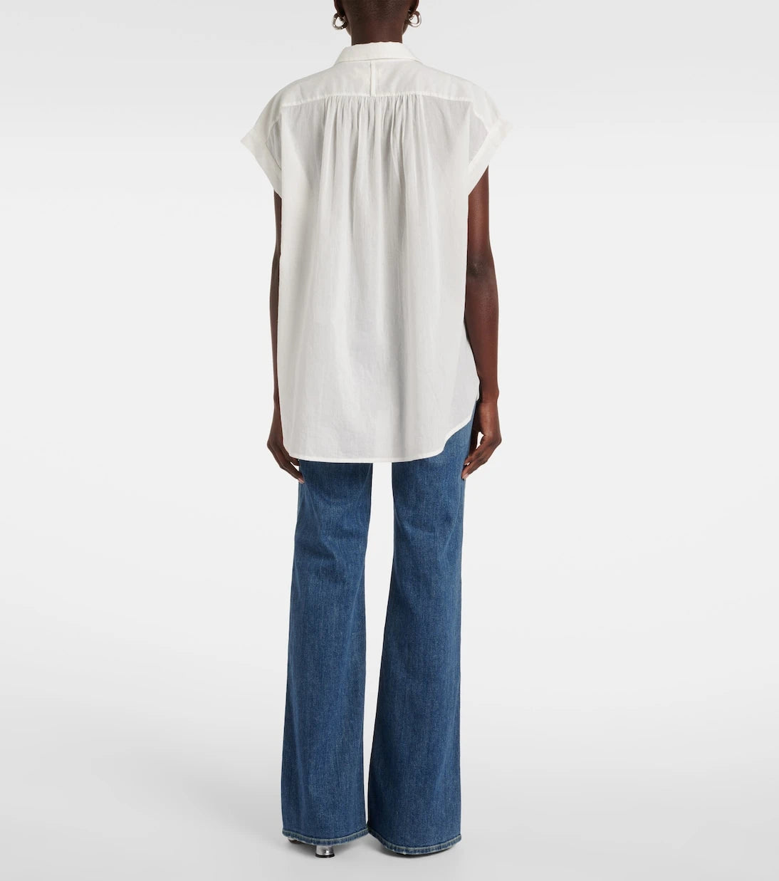 Nili Lotan - Normandy shirred cotton blouse