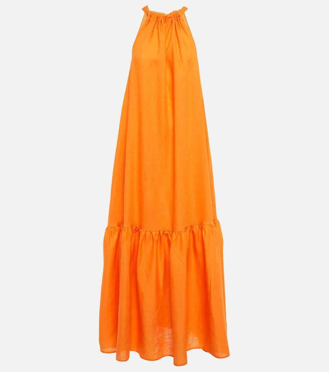 Asceno - Ibiza halterneck linen maxi dress