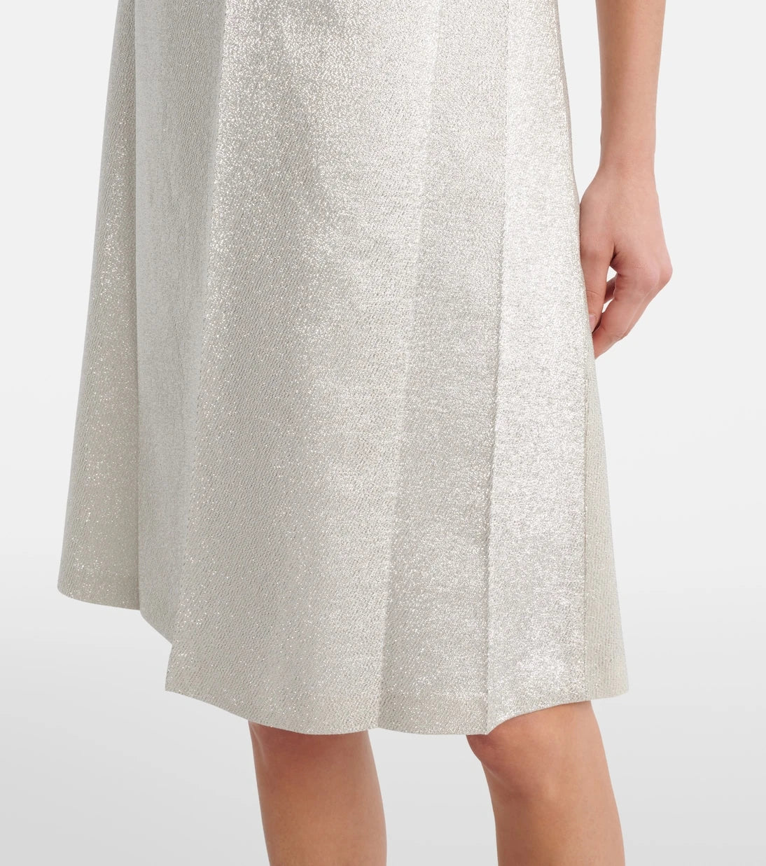Marc Jacobs - Gabardine and lamé minidress