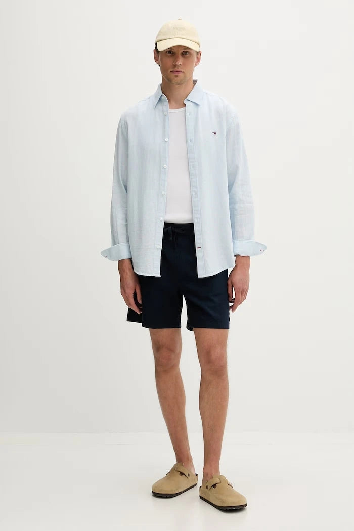 Tommy Jeans erkek keten gömlek