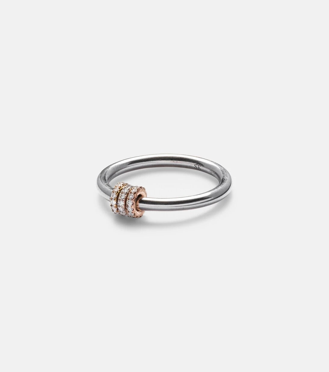 Spinelli Kilcollin - Sirius sterling silver and 18kt gold ring with diamonds