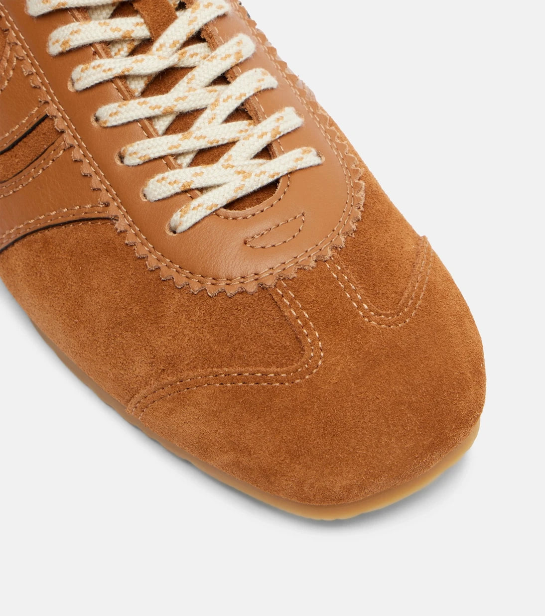 Dries Van Noten - Leather-trimmed suede sneakers