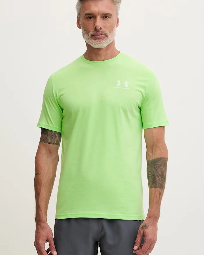 Under Armour erkek pamuklu antrenman tişörtü SPORTSTYLE LEFT CHEST