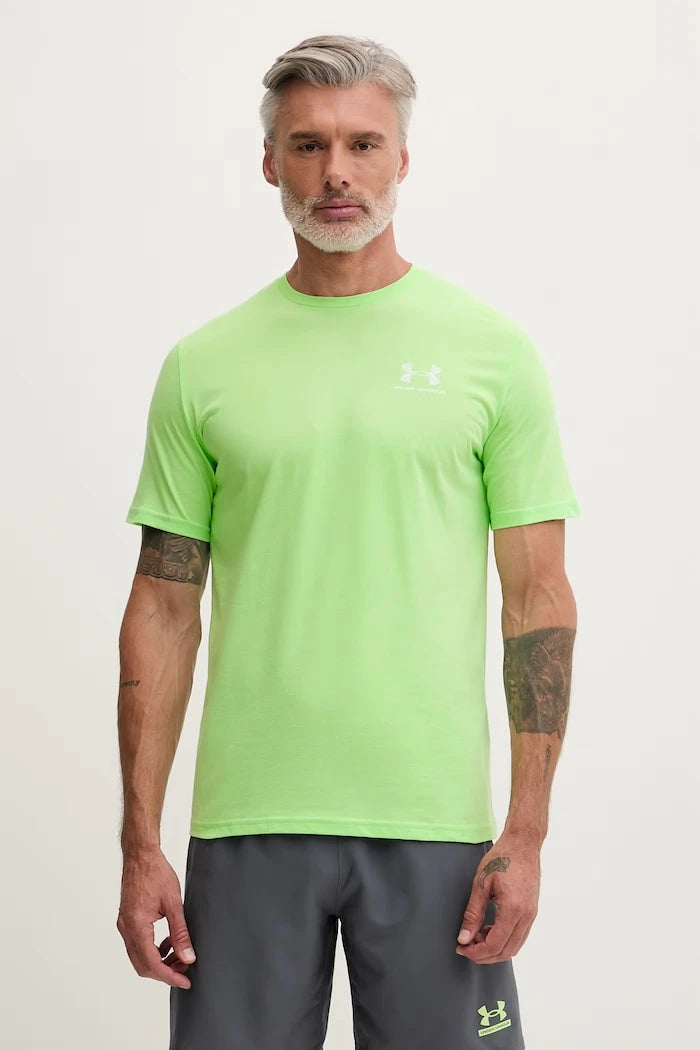 Under Armour erkek pamuklu antrenman tişörtü SPORTSTYLE LEFT CHEST