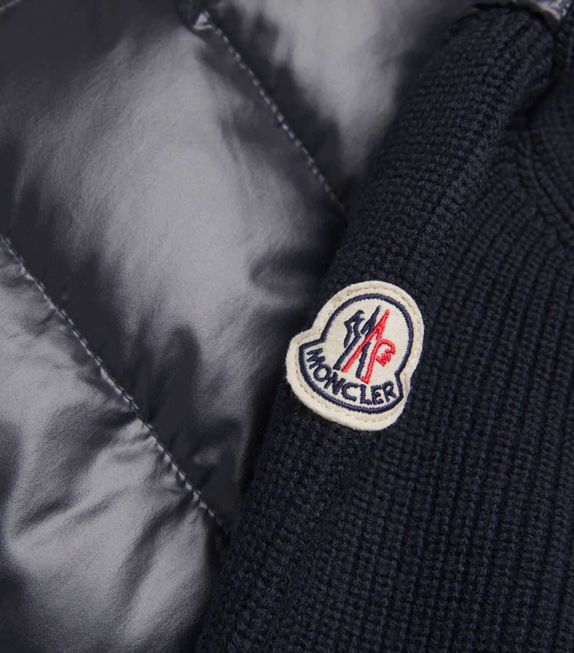 Wool Down-Front Hoodie