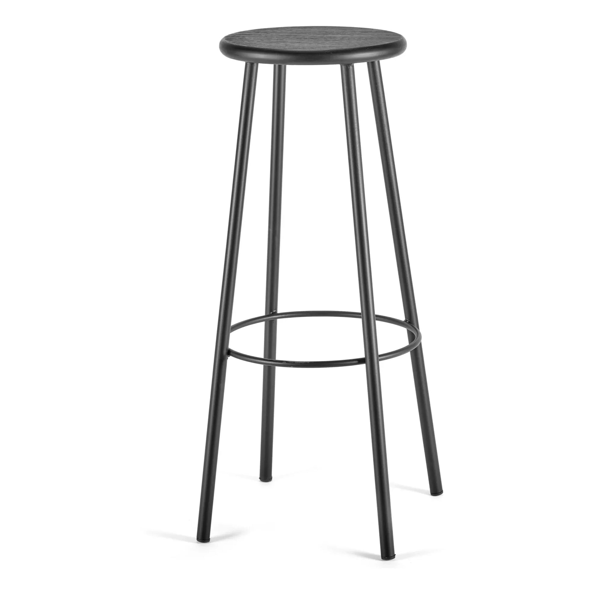 Serax - Wooden Stool with Metal Base | Black