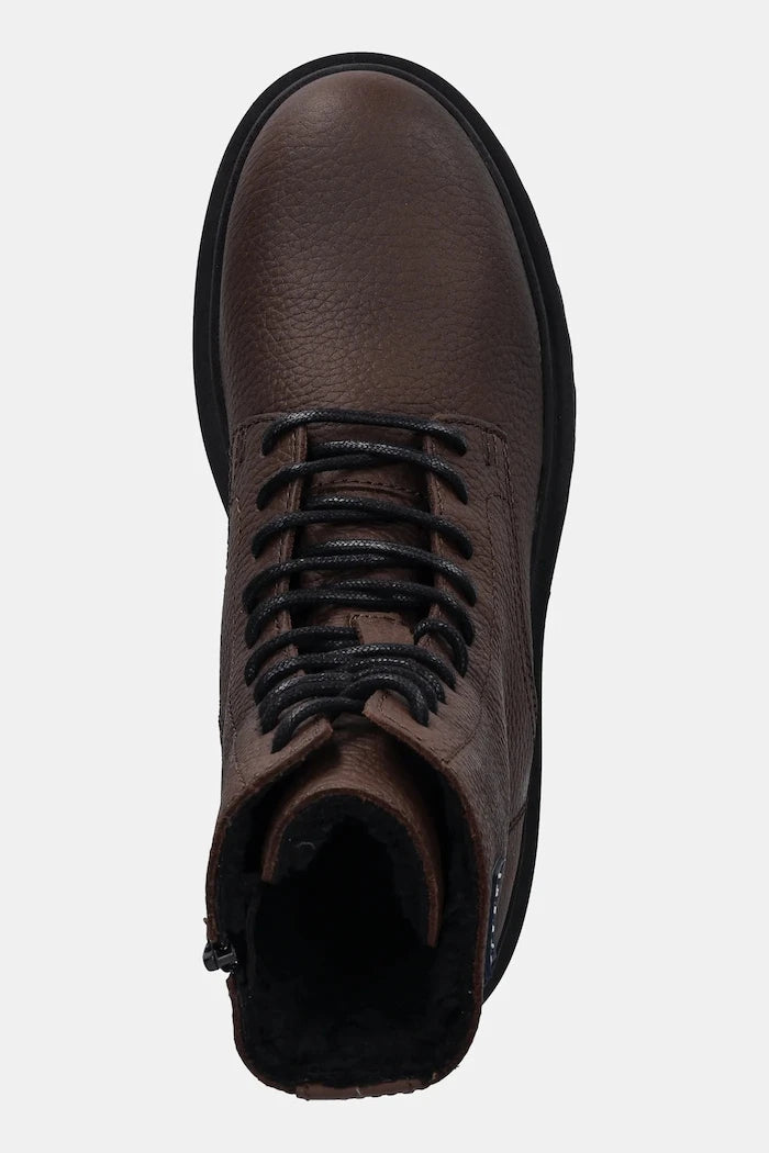 Кожени обувки Tommy Jeans TJM LACE UP TUMBLED HIGH