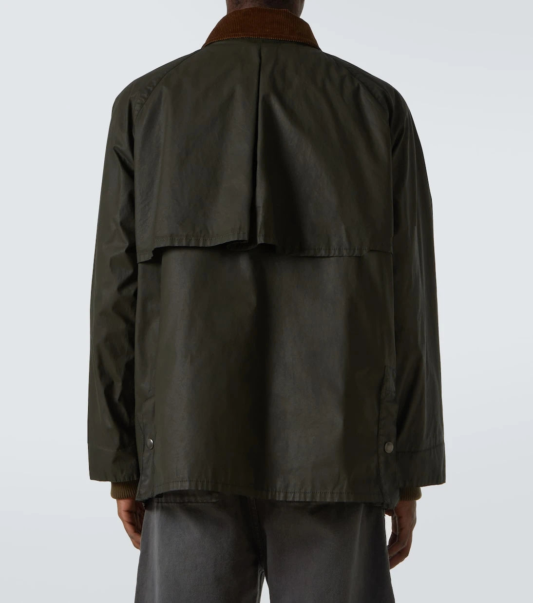 Miu Miu - Corduroy-trimmed poplin field jacket