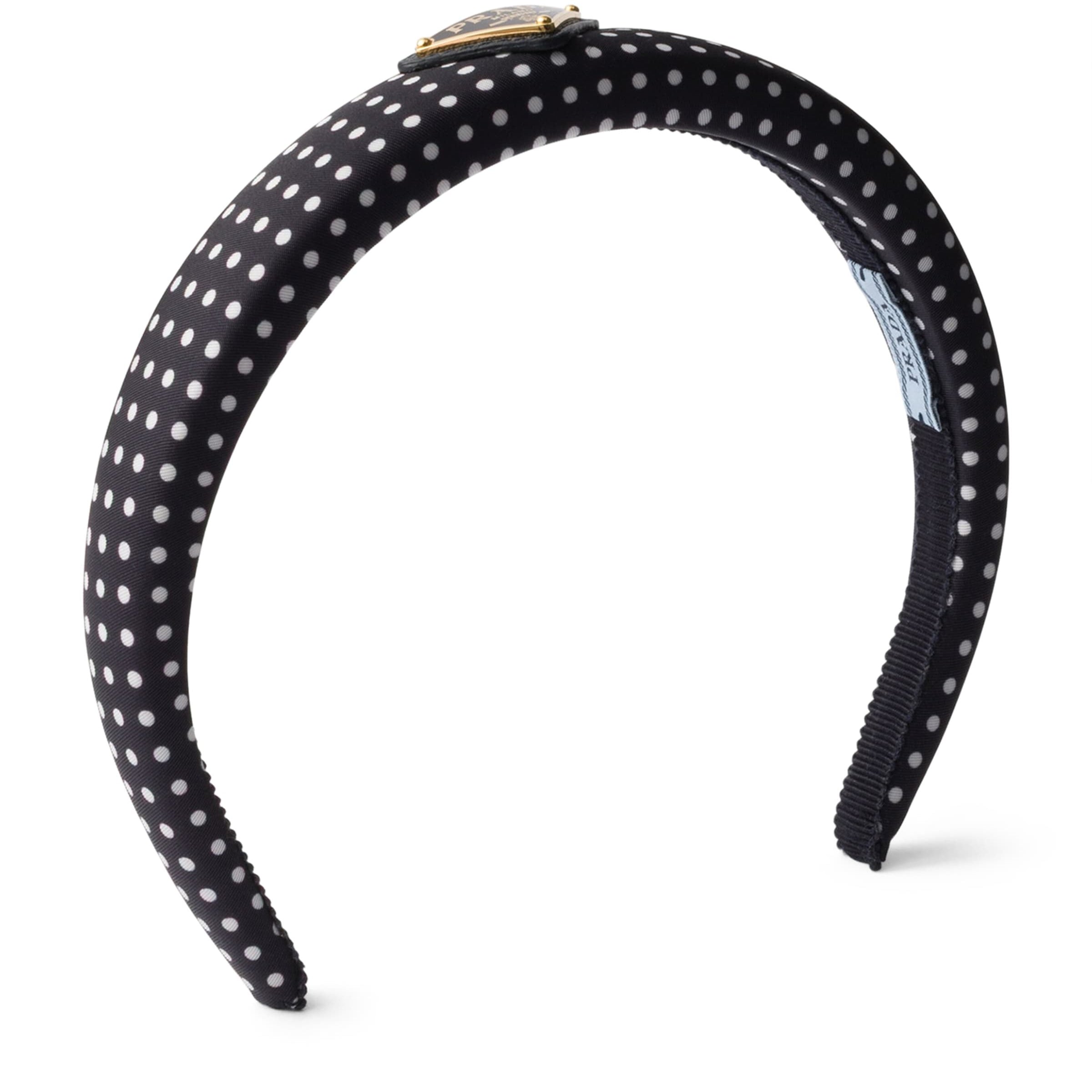 Blue Re-Nylon Polka-Dot Headband