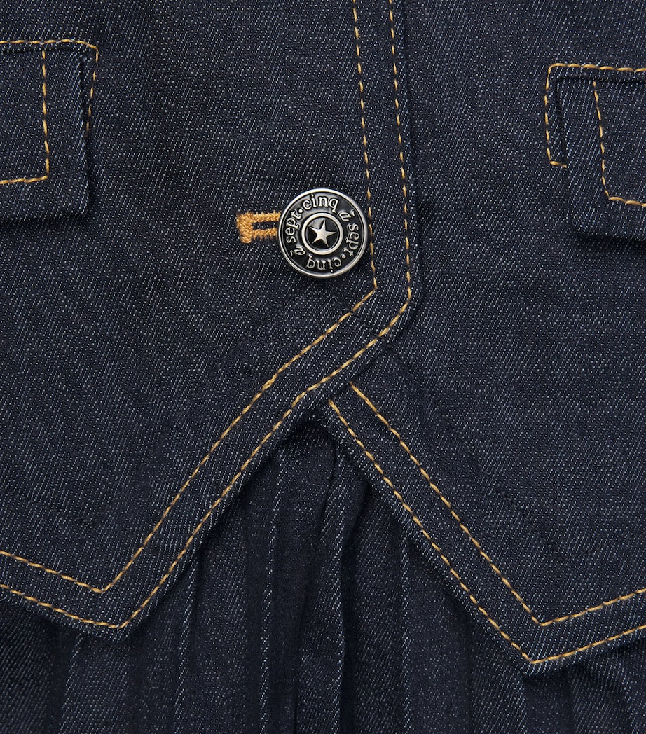 Cinq A Sept Navy Denim Esther Midi Dress