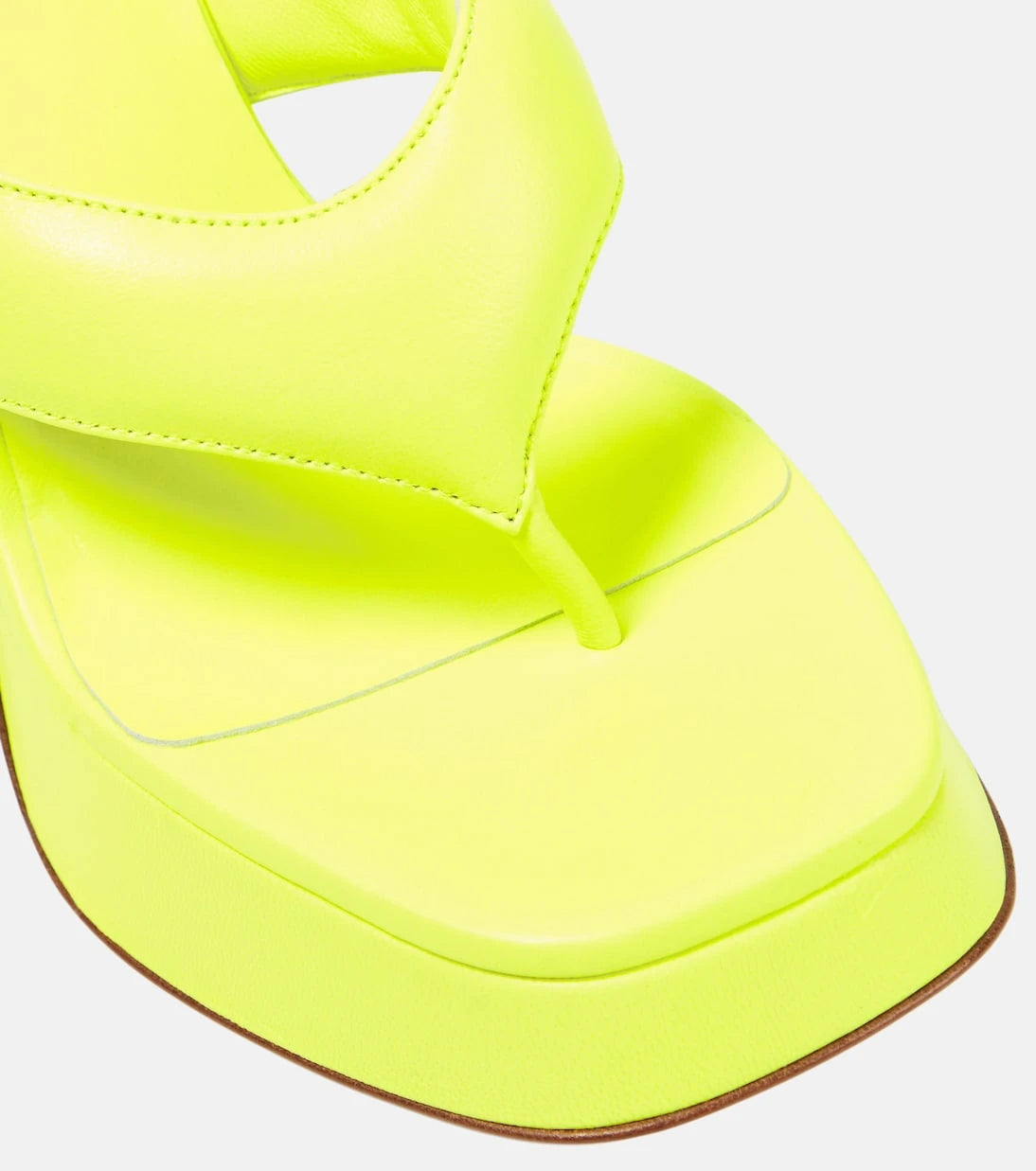 Gia Borghini - Gia 17 leather platform thong sandals