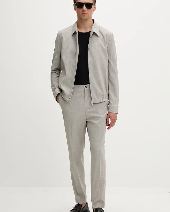 HUGO панталон slim fit мъжки с добавена вълна Gos233F1X