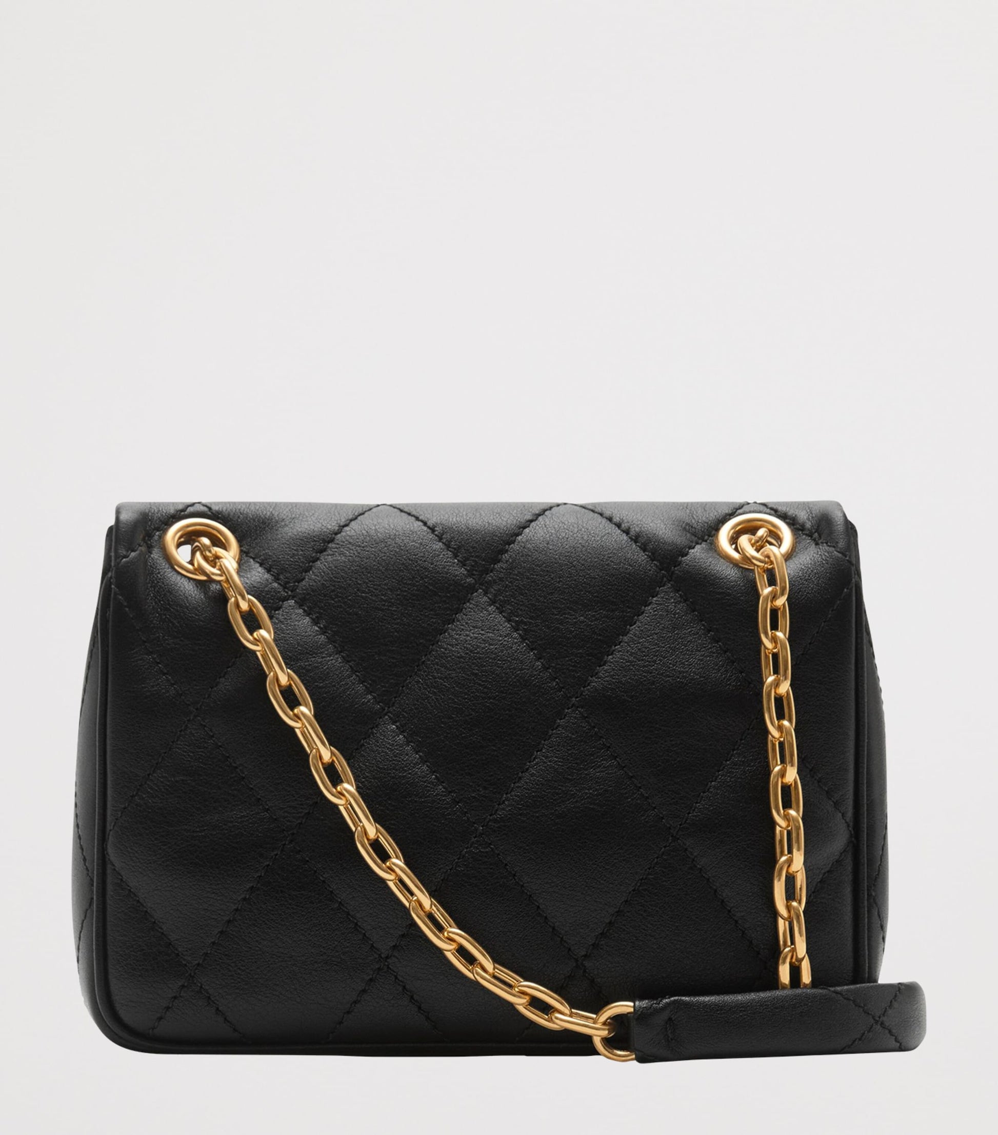 Burberry Black Small Calfskin Strand Shoulder Bag