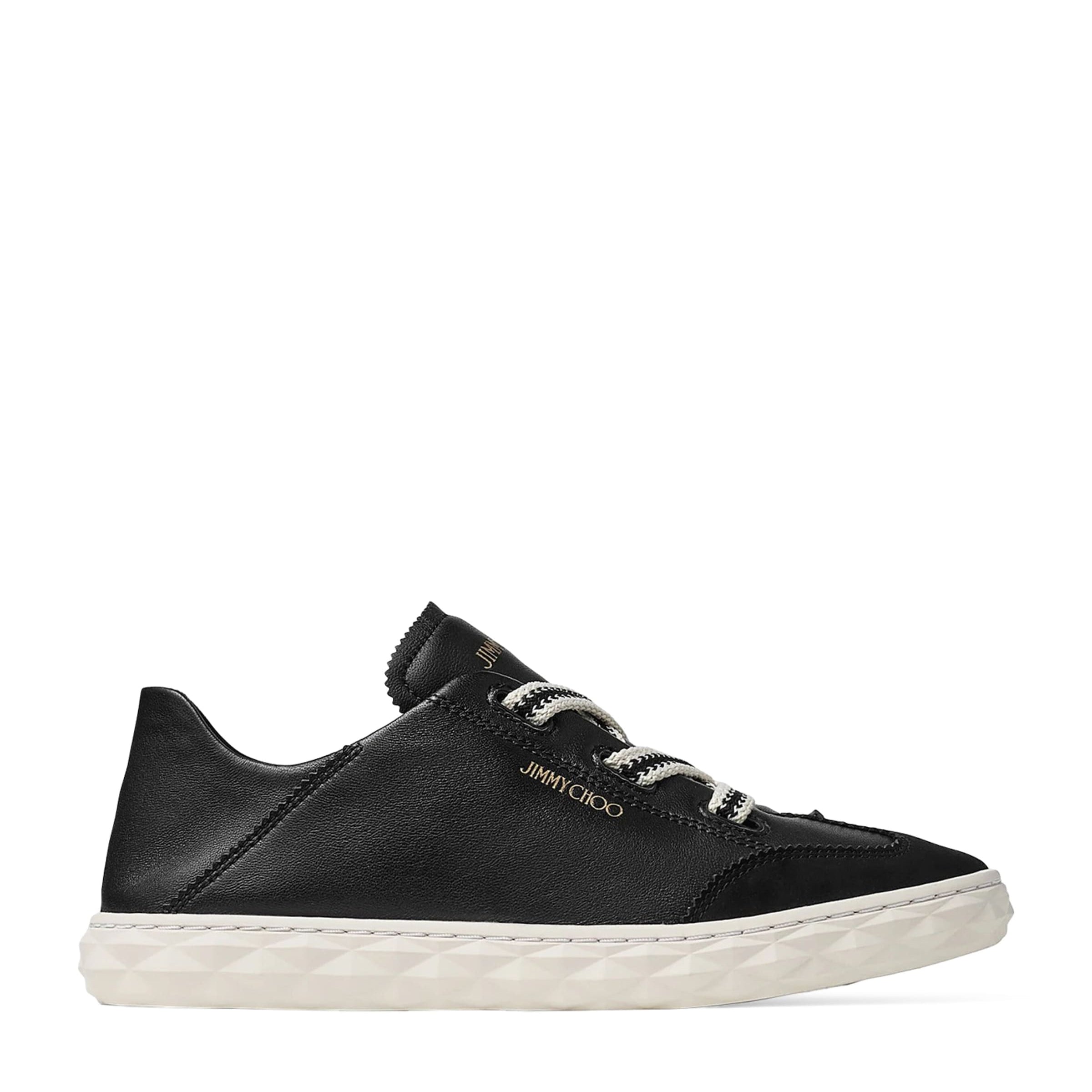 Jimmy Choo Black Diamond Flex Leather Trainers