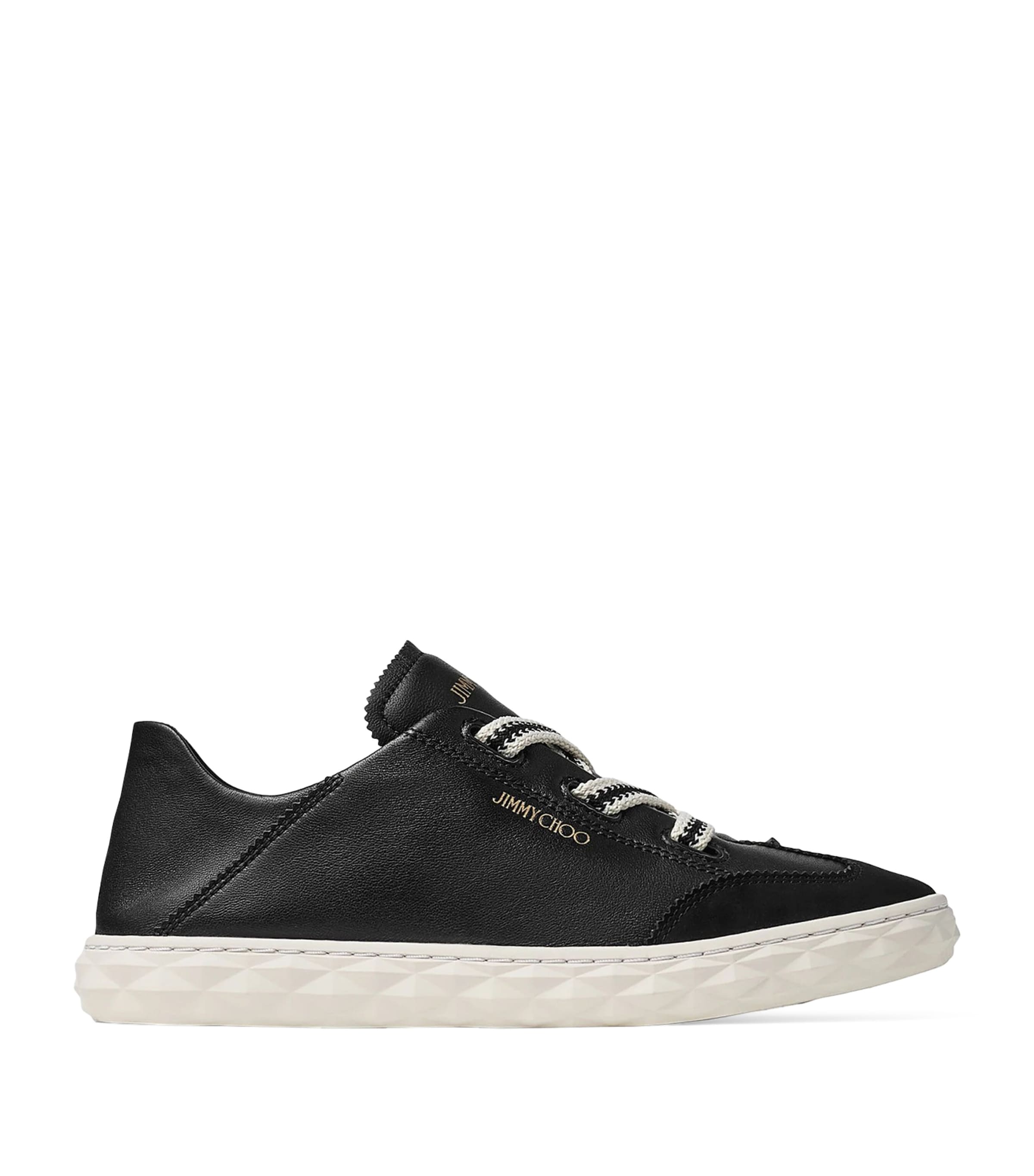 Jimmy Choo Black Diamond Flex Leather Trainers