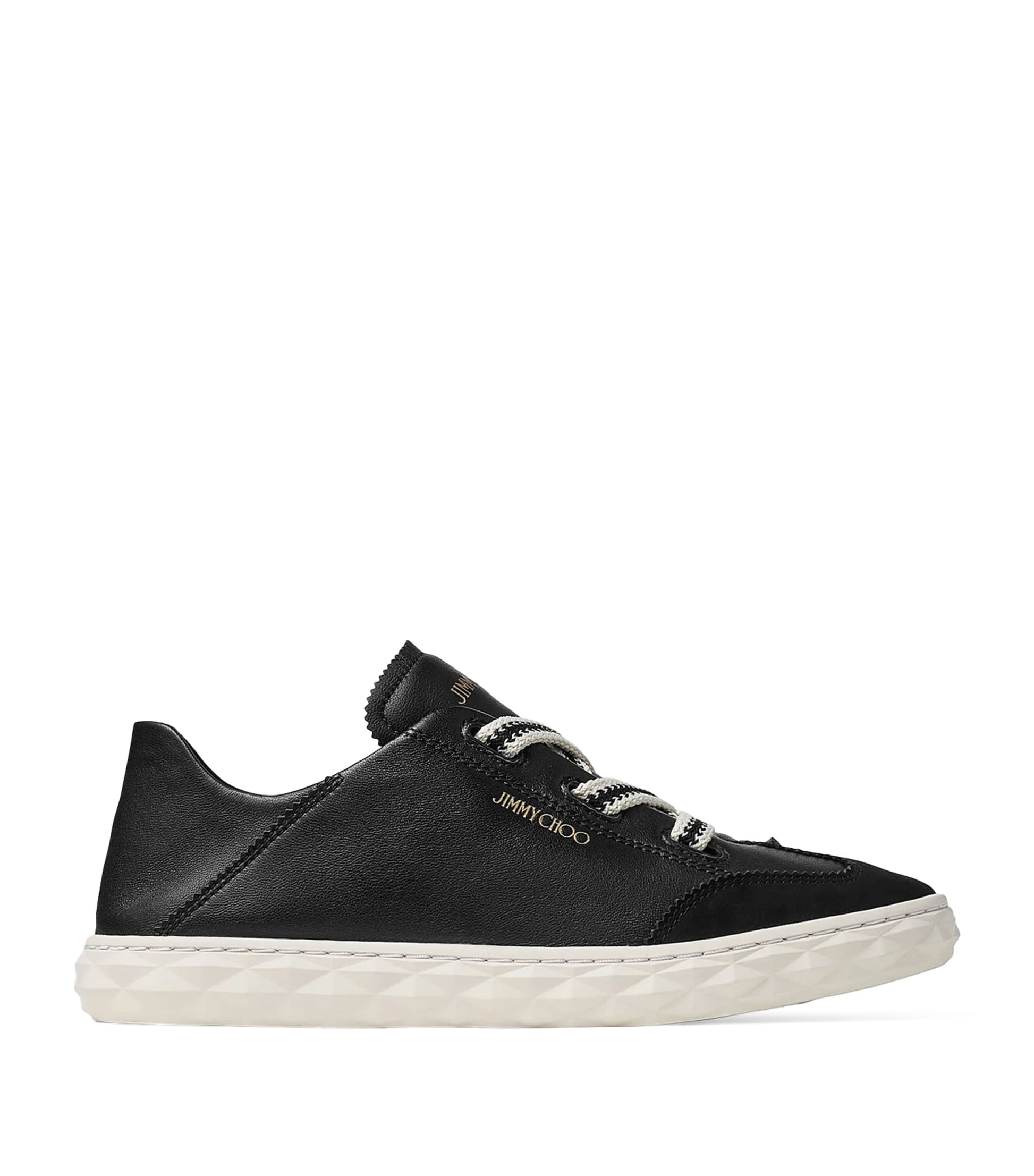 Jimmy Choo Black Diamond Flex Leather Trainers