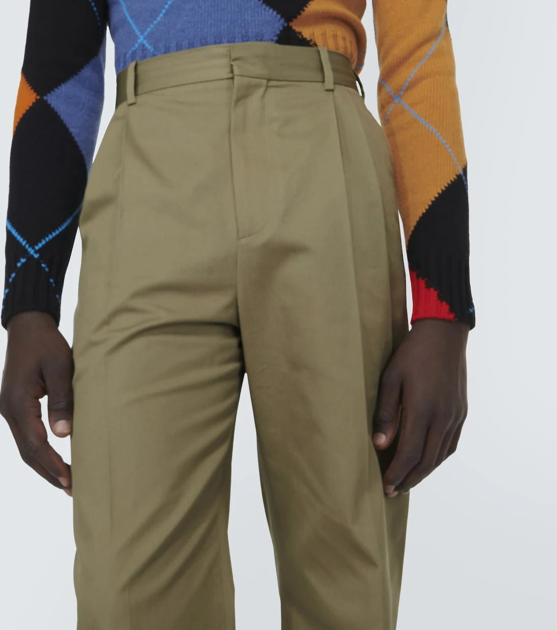 Loewe - Cotton twill straight pants