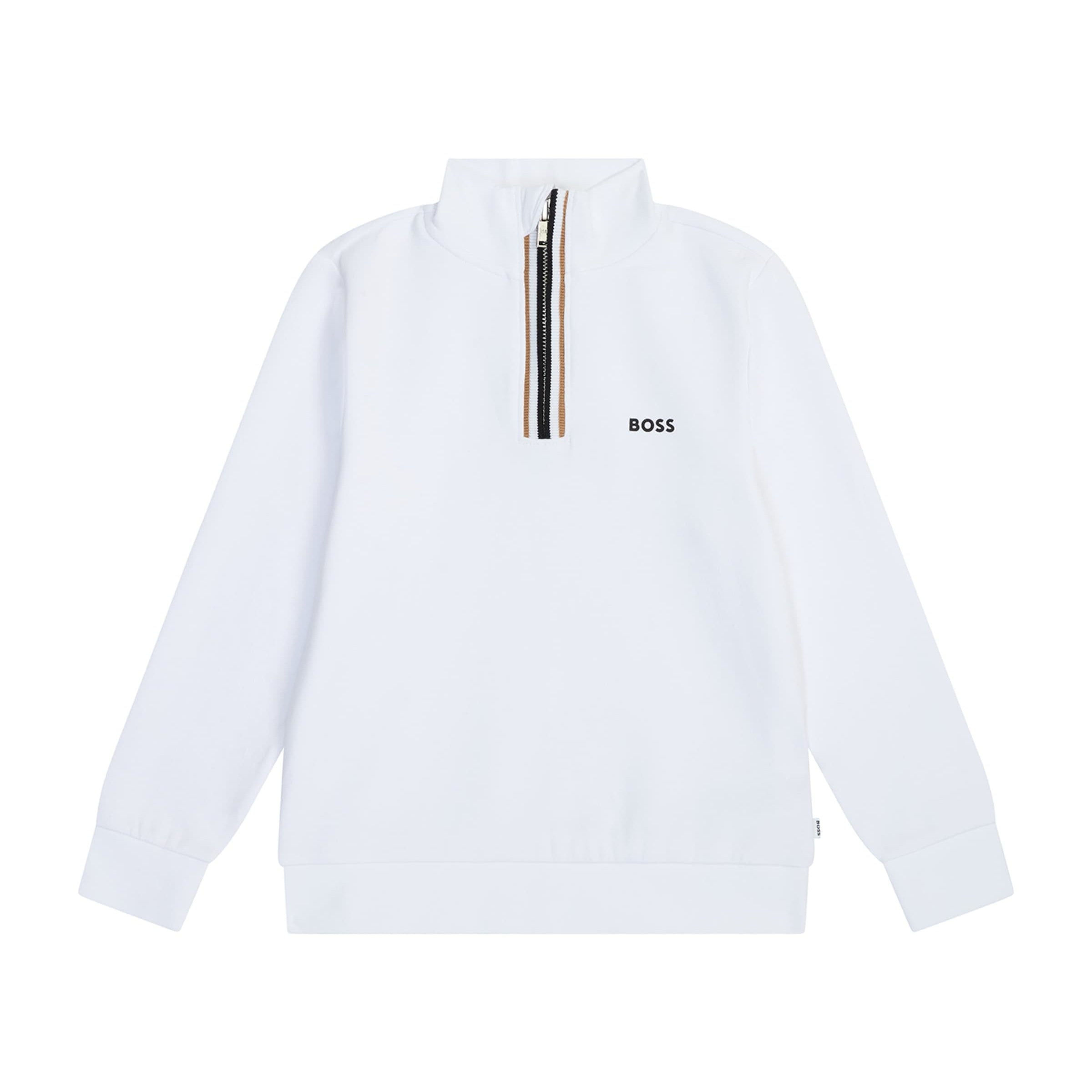 BOSS Kidswear Logo Quarter-Zip Sweatshirt (4-16 Years)
