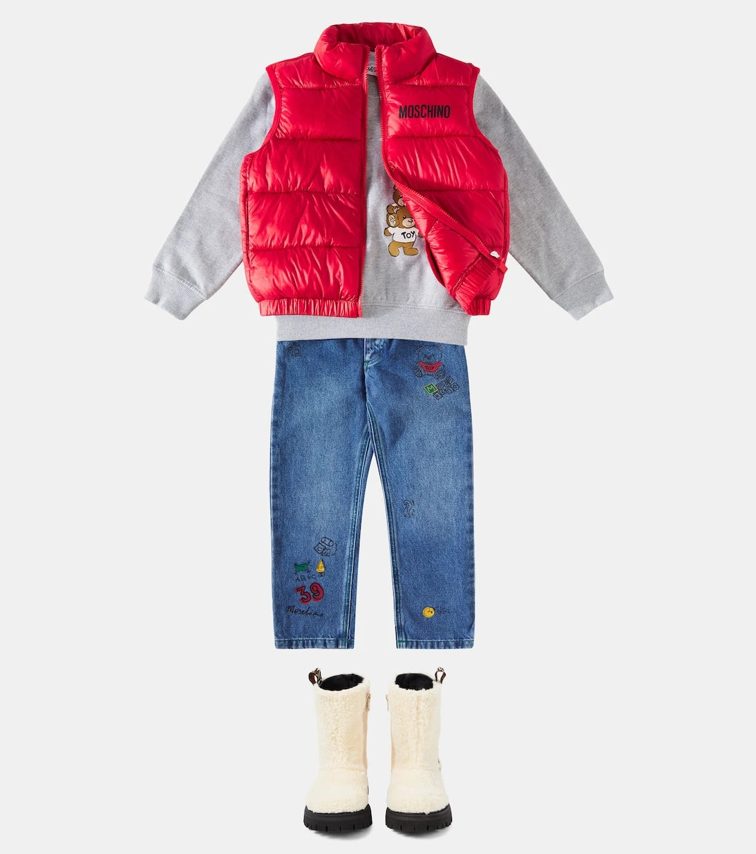 Moschino Kids - Puffer vest