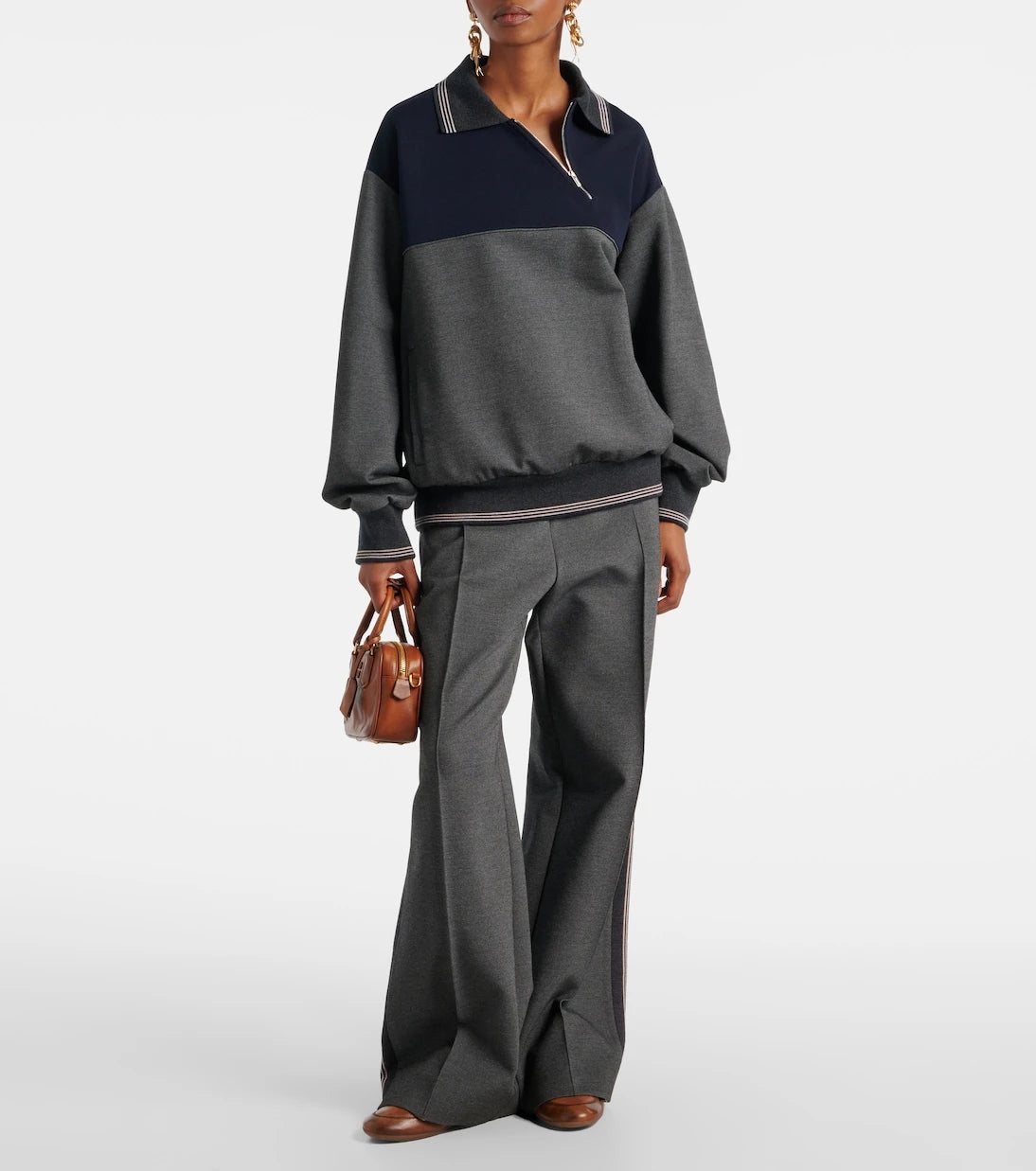 Miu Miu - Logo leather sneakers