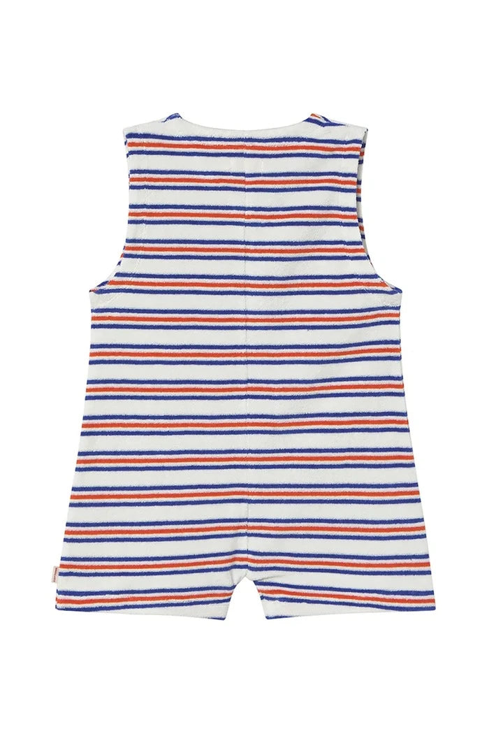 Tinycottons Çizgili Çok Renkli Çocuk Pamuk Tulum