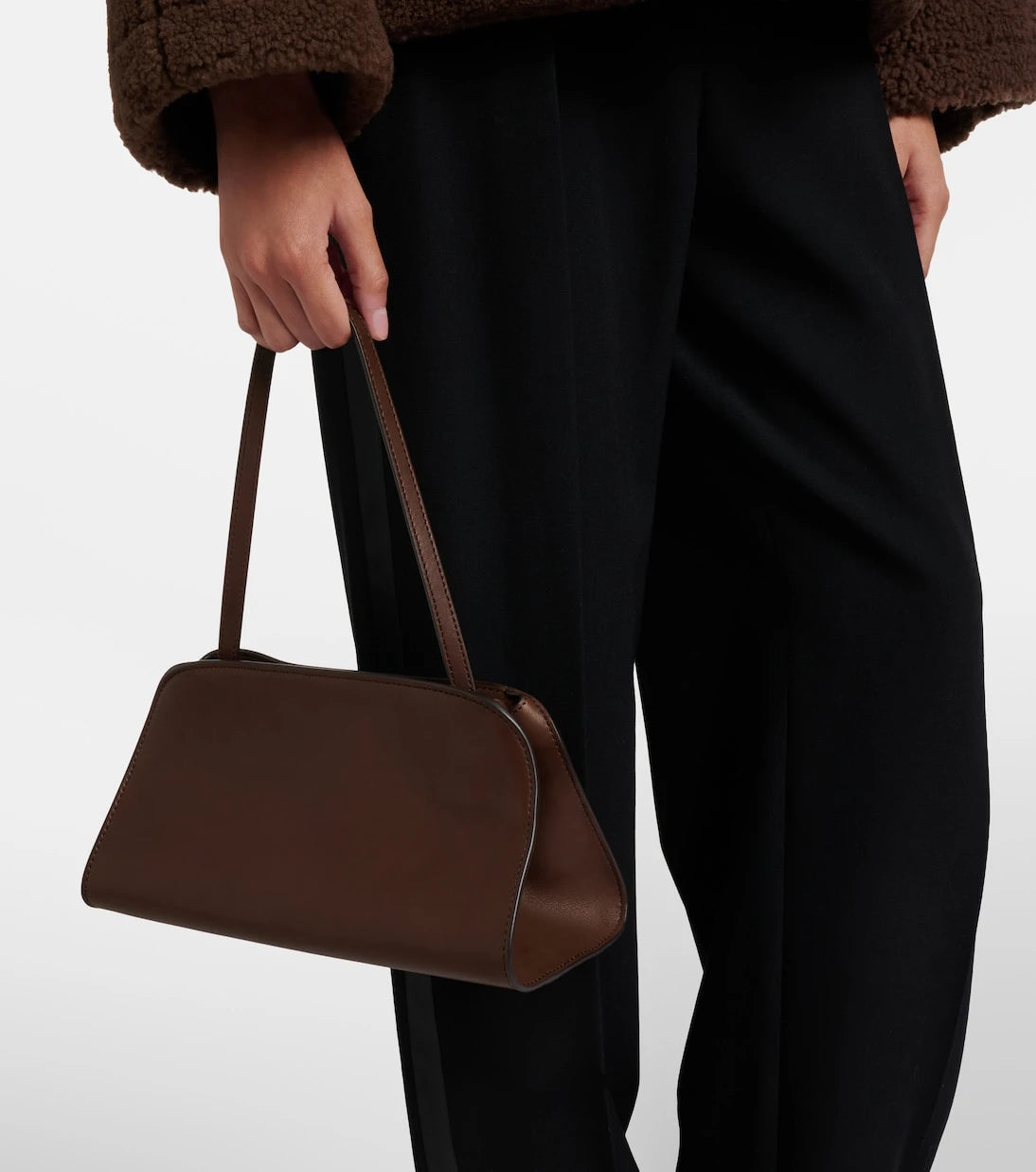 The Row - Peggy leather shoulder bag