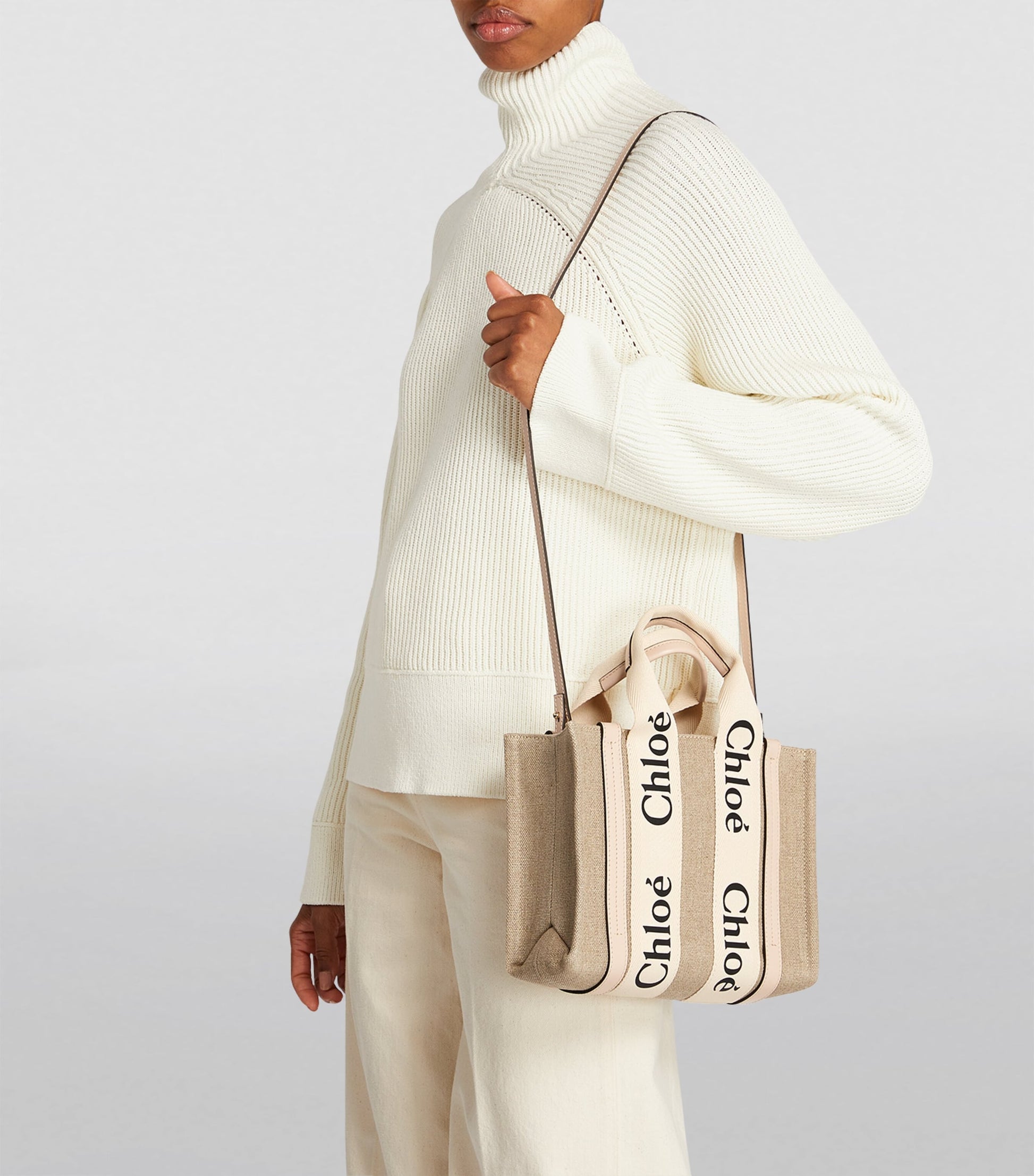 Pink Small Woody Tote Bag