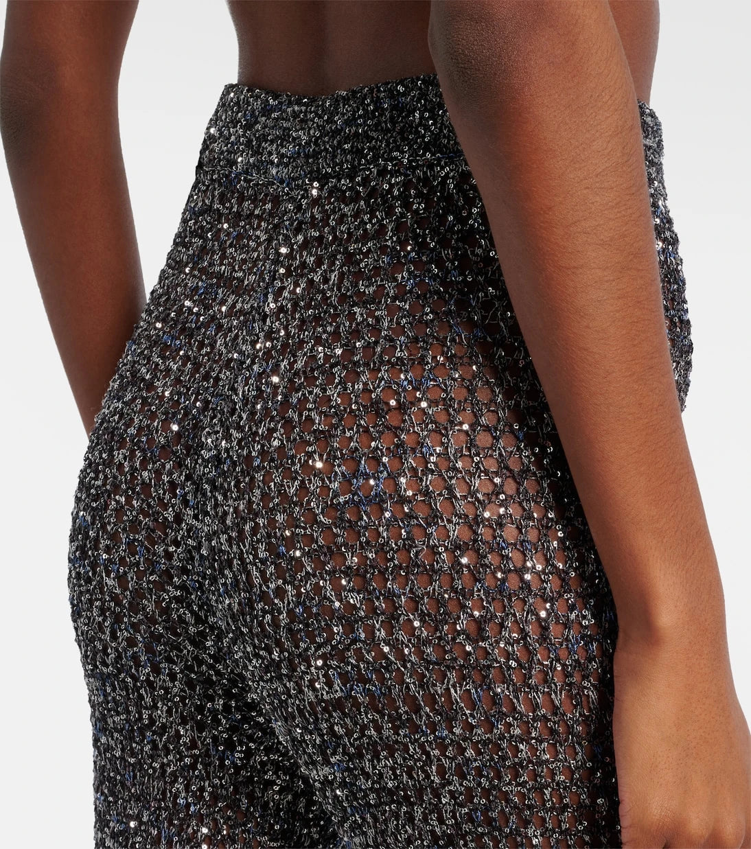 Missoni - Sequined lamé flared pants