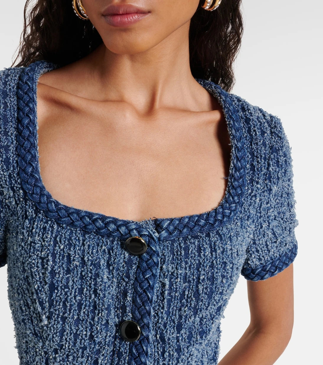 Self-Portrait - Denim minidress