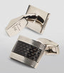 Carbon Fibre D-Shape Cufflinks