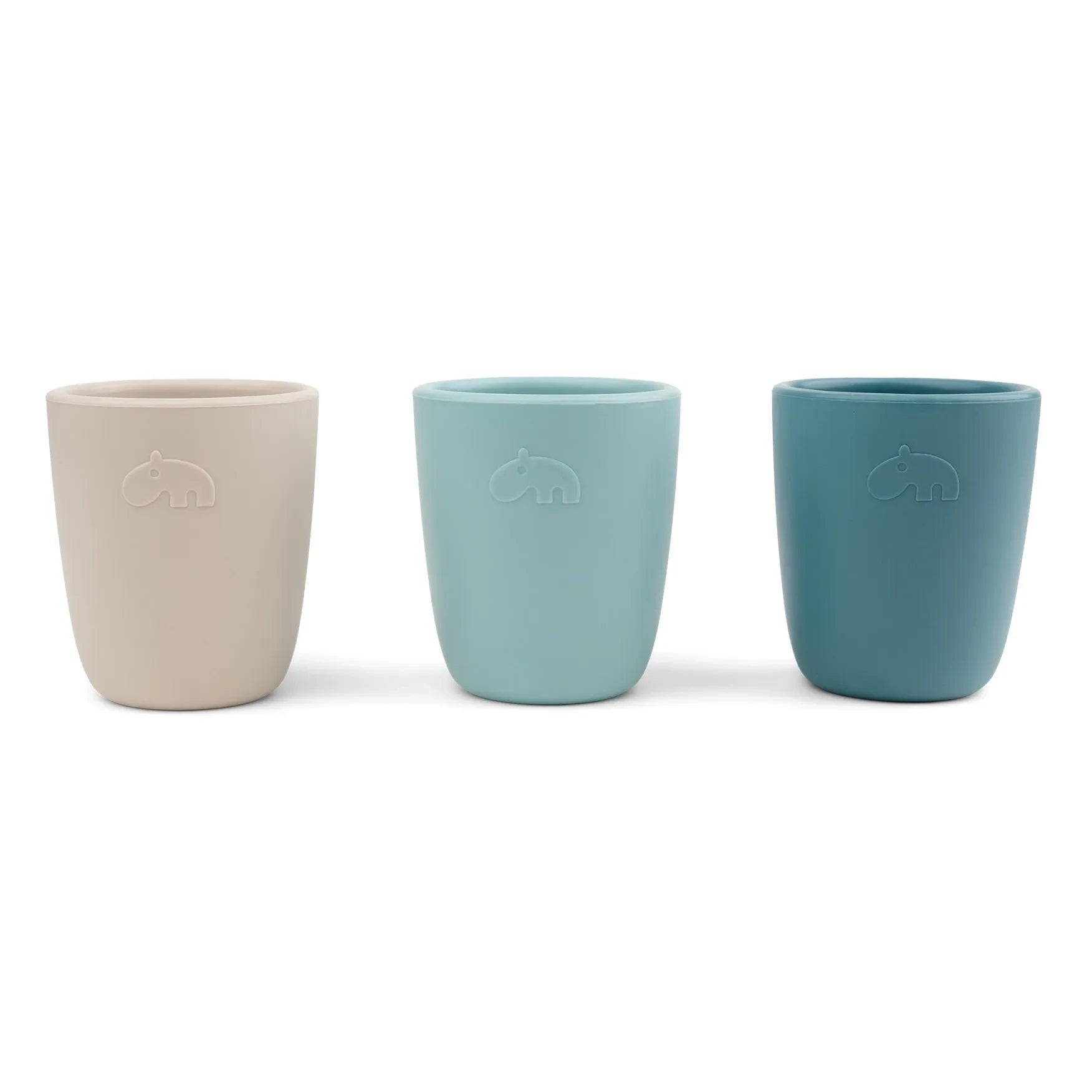 Done by deer - Silicone Cups - Set of 3 | Blue
