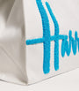 Harrods Blue Large Cotton Logo Tote Bag