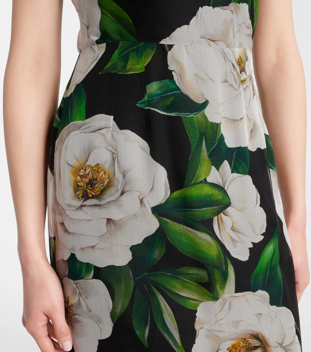 Dolce&Gabbana - Floral silk chiffon cocktail dress