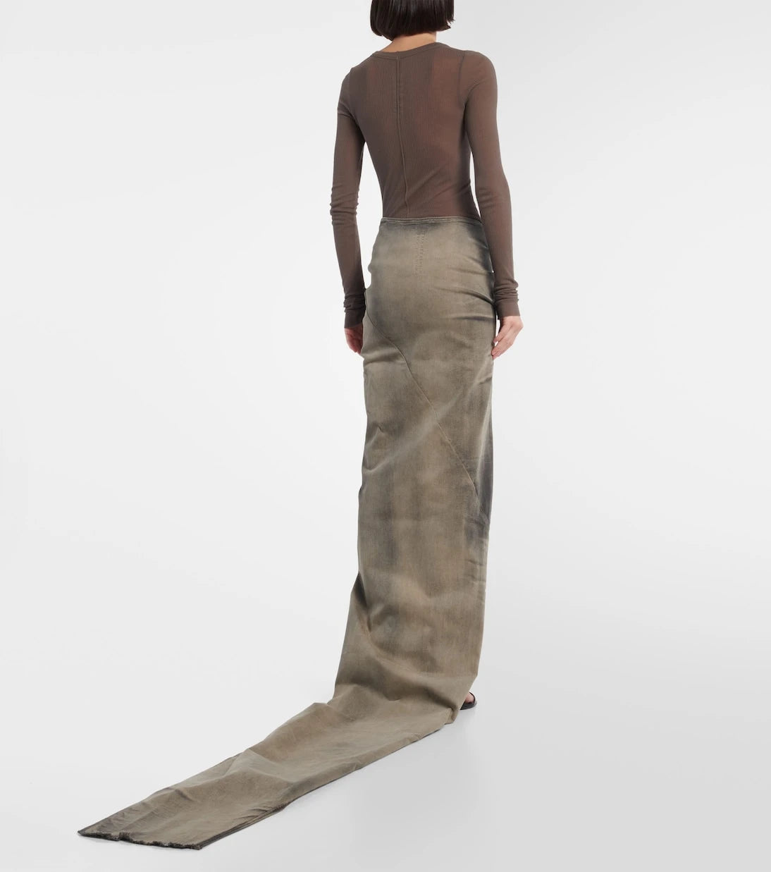 Rick Owens - DRKSHDW Edfu denim maxi skirt