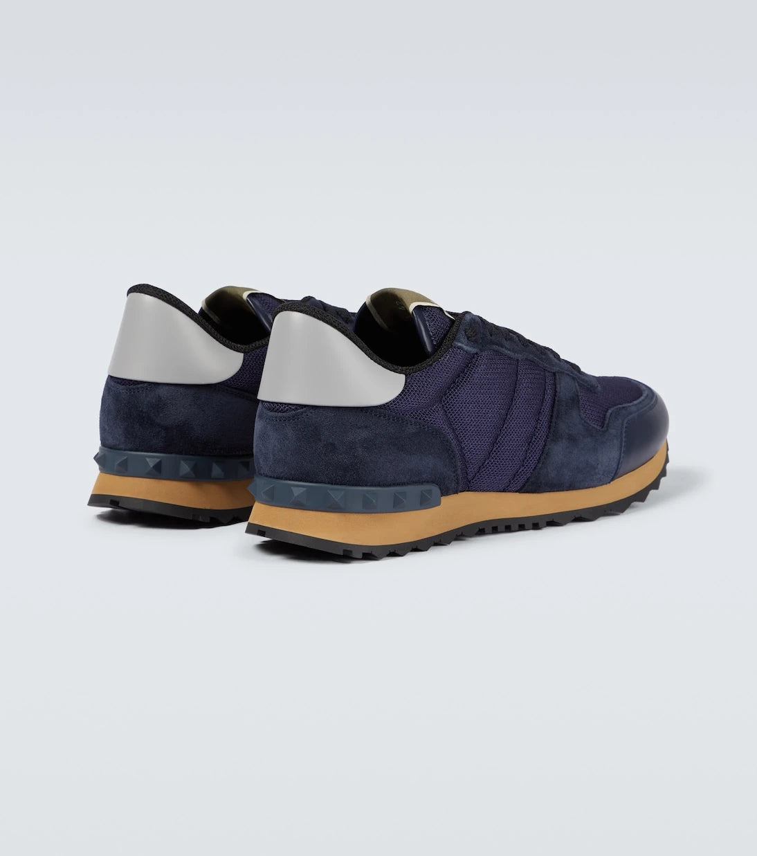 Valentino Garavani - Rockrunner suede-trimmed sneakers