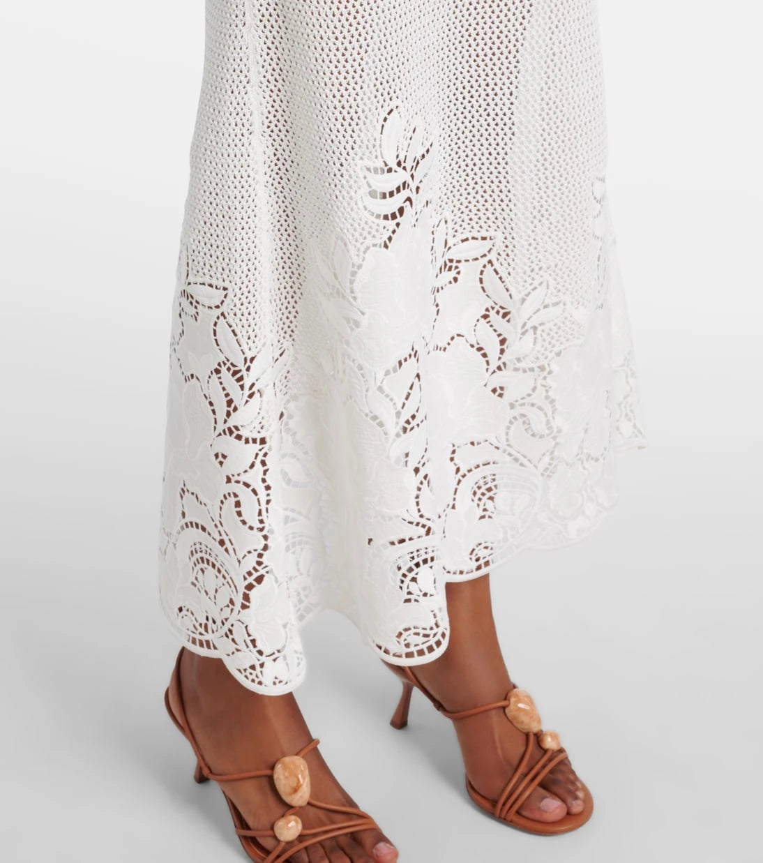 Erdem - Open-knit cotton maxi dress
