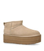 UGG Beige Classic Ultra Mini Platform Boots 50