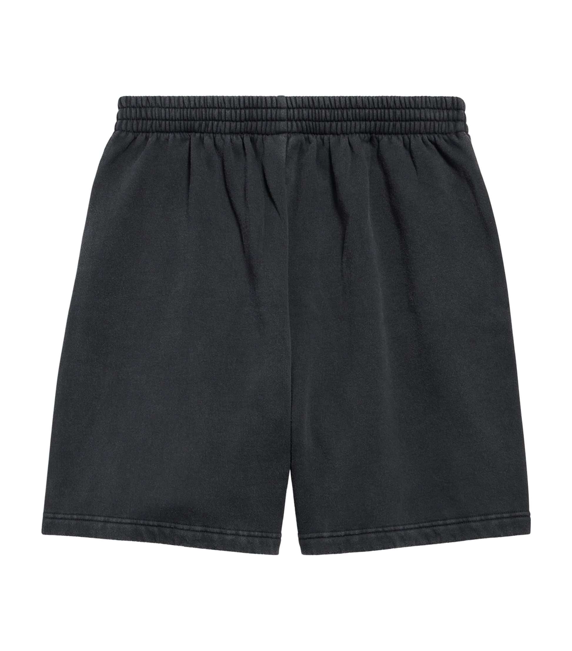 Oversized Cotton Uniform Logo Shorts