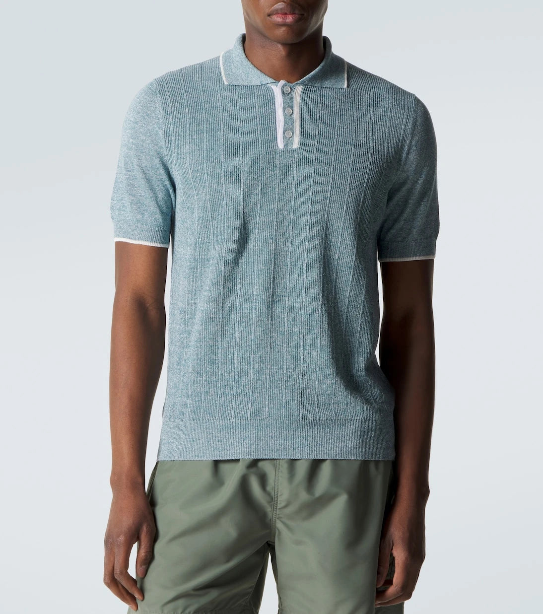 Fedeli - Dodo linen and cotton polo shirt