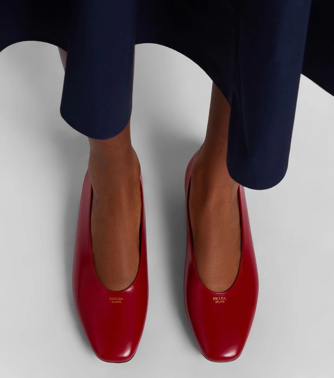 Prada - Leather ballet flats