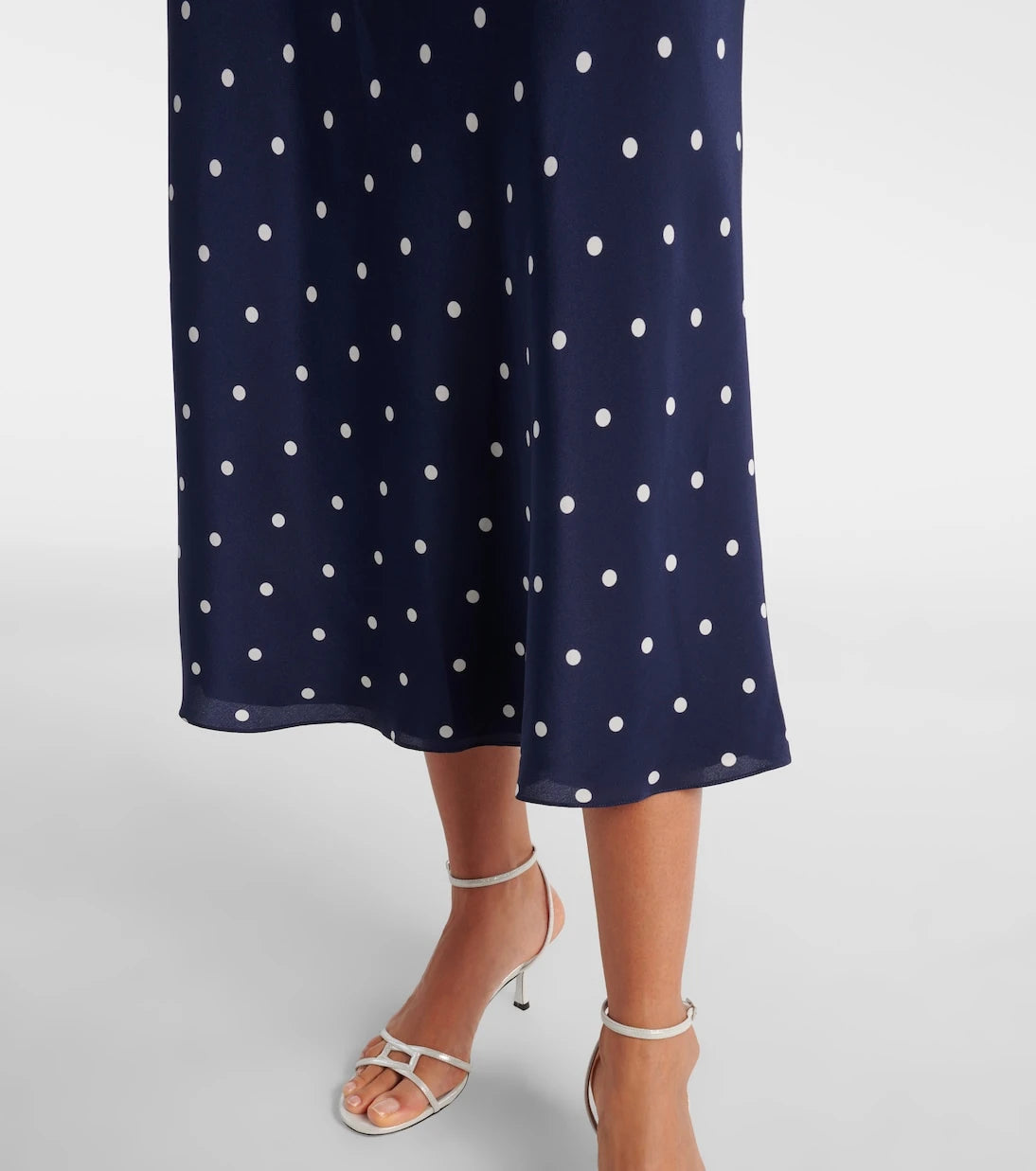 Alessandra Rich - Polka-dot silk midi dress