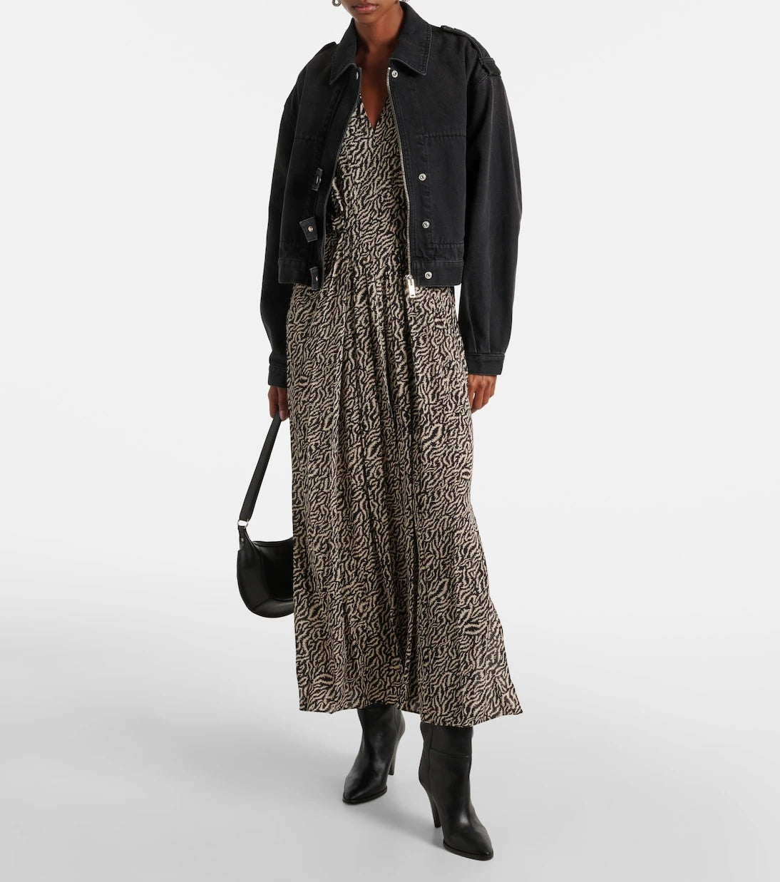 Marant Etoile - Vonick printed crêpe de chine maxi dress