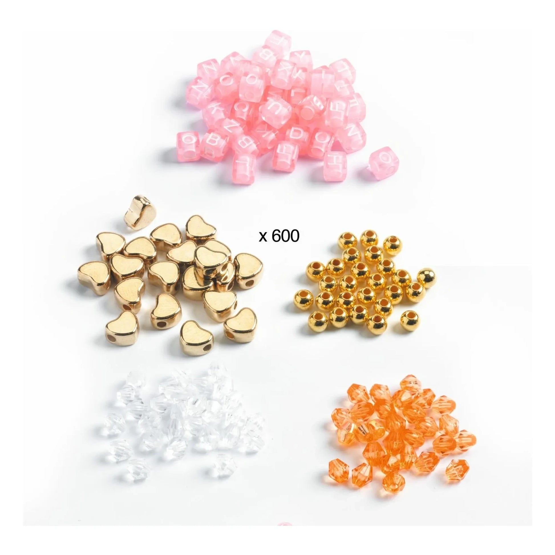 Djeco - Alphabet Beads - Box of 1000 | Orange